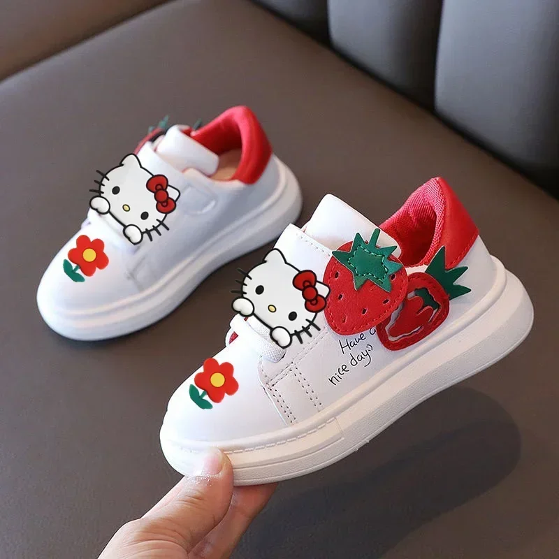 

Sanrio spring children non-slip baby white toddler shoes fall hello kitty casual shoes kid girls Sneakers sports running shoes