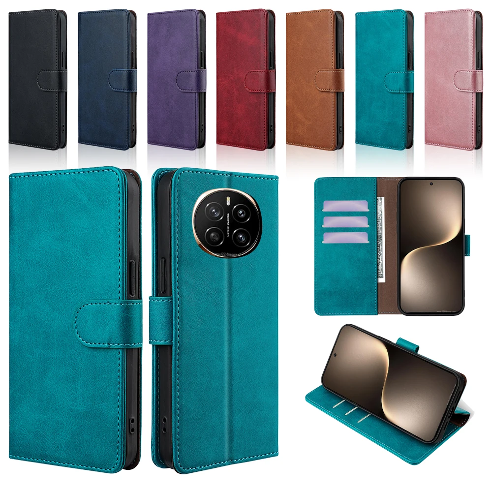 Wallet With Card Slot Holder Magnetic Flip Leather Case for Honor Magic 7 Pro magic7 pro Protective Cover Book Case Card Holder