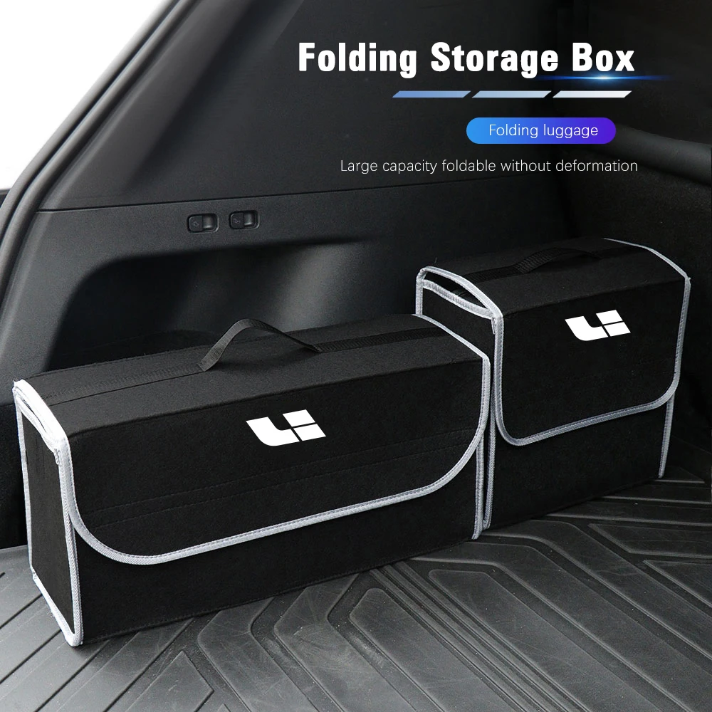 

Car Trunk Organizer Box Large Capacity Folding Storage Bag For LiXiang Leading Ideal L9 L8 L7 L6 ONE MEGA I8