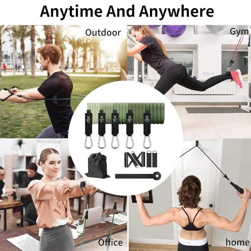 Fitness Bands Set 11pcs Pull Up Resistance Bands Weight Bands For Working Out Body Stretching Elastic Bands For Home Gym