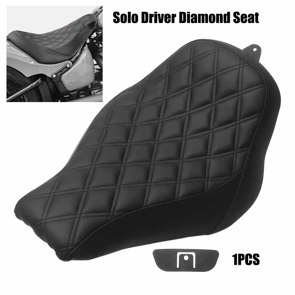 Driver Solo Seats/Rider Cushion For Harley Softail Fat Boy Breakout 107 114 117 FLFB FLFBS FXBR FXBRS FXDRS 2018-2023