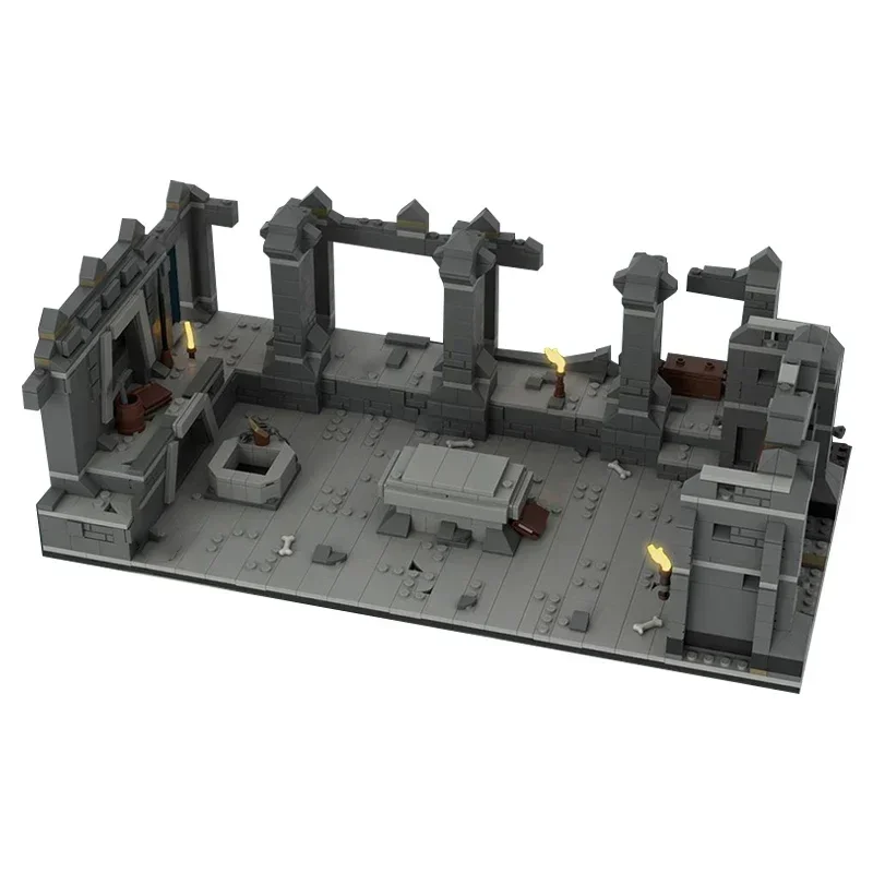 Ring Movie Model Moc Bouwstenen Angstaanjagende Mijnbouw Grafen Technologie Modulaire Blokken Geschenken Kerst Speelgoed DIY Sets Montage