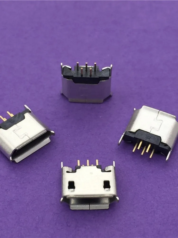 10 sztuk/partia G24 Micro USB 5-pinowe gniazdo żeńskie, bezpośredni wtyk do ładowania telefonu komórkowego — zdjęcie 2