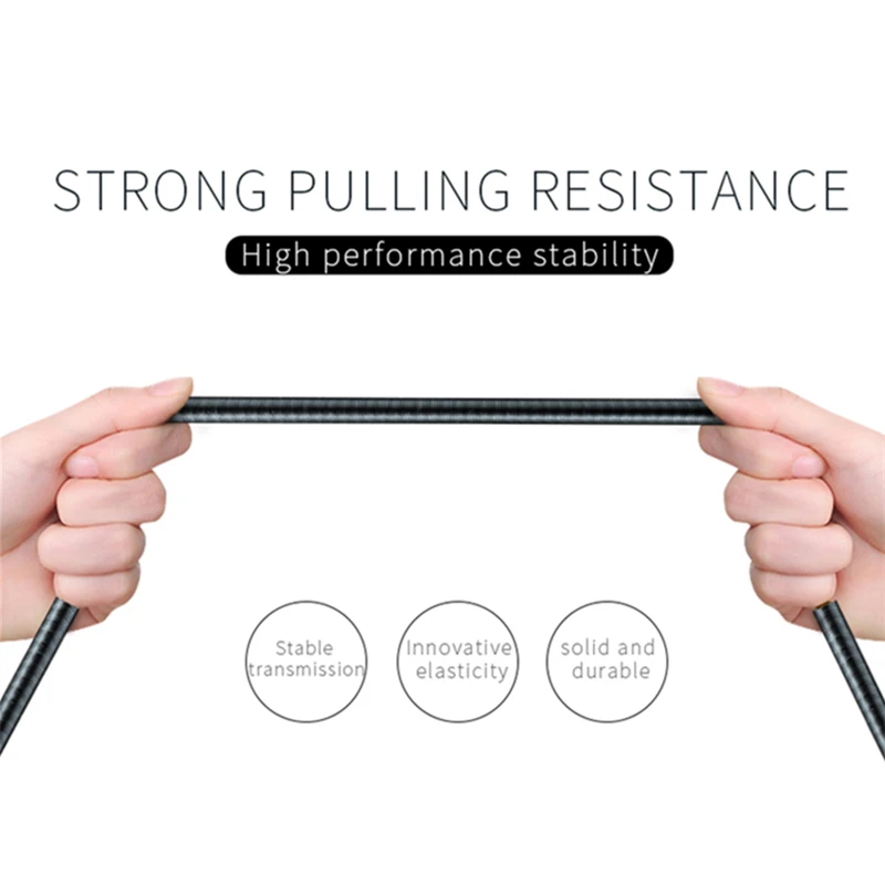 Câble de chargement USB rapide en métal, pour iPhone 14 13 12 11 Pro XS Max Huawei Xiaomi Samsung OPPO Android Micro USB type-c