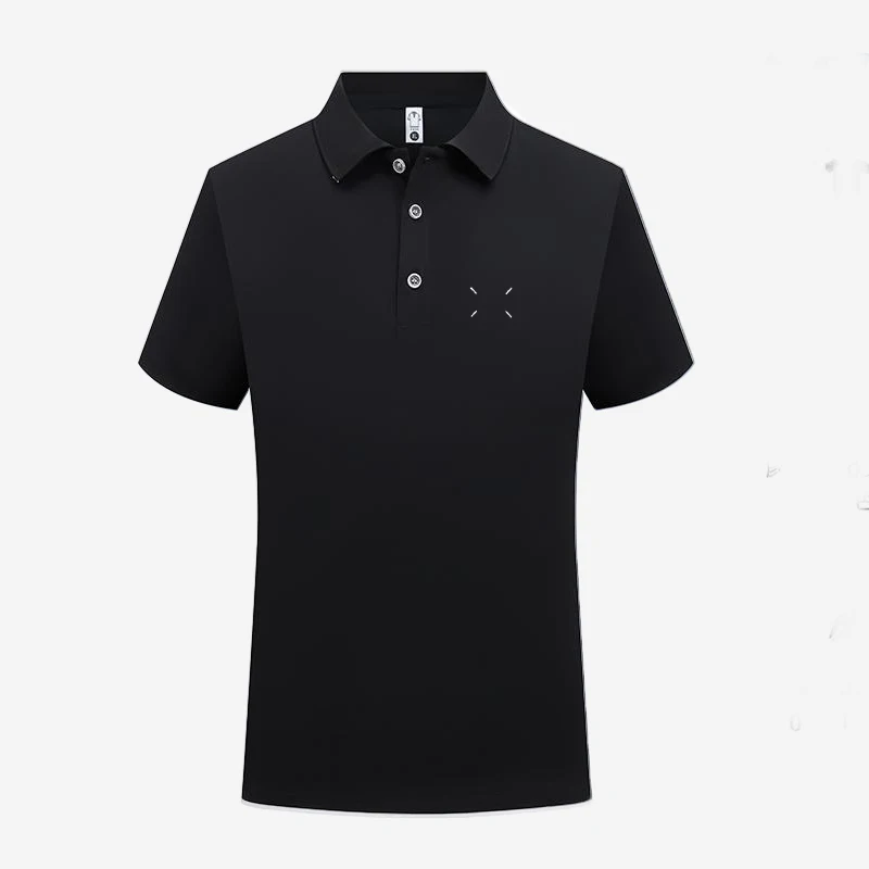 

MM6 Summer 2025 Luxury Brand Men's POLO Short Sleeve T-shirt Printed Beach Casual Sports Short Sleeve POLO Shirt