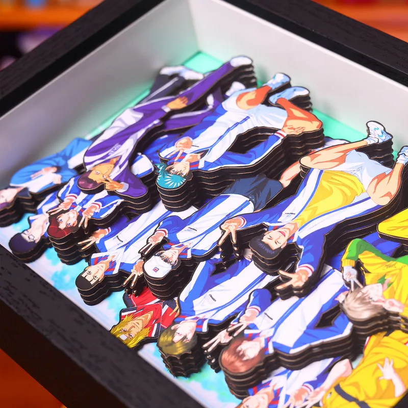 لوحة فنية ثلاثية الأبعاد مصنوعة يدويًا، مجموعة شخصيات كرتونية، منتج زخرفي، هدية للمعجبين