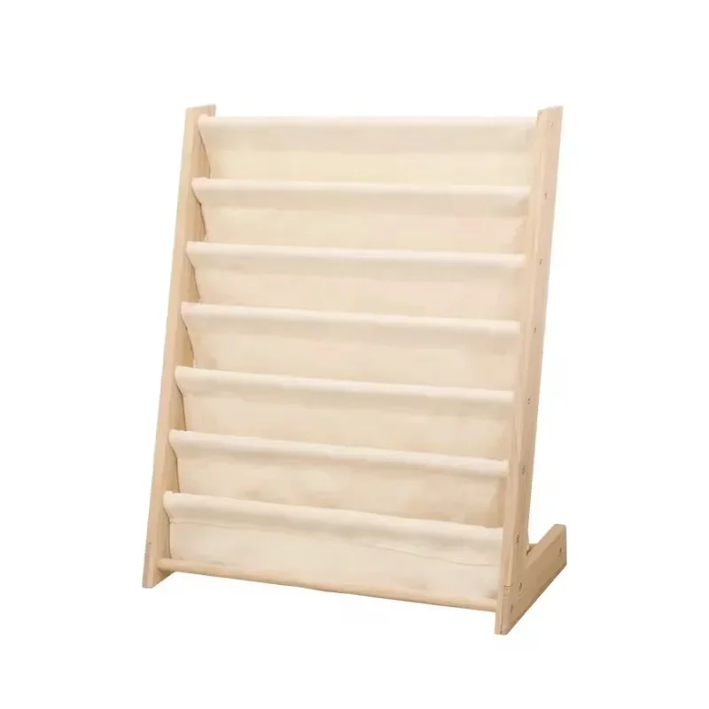 Wooden Cloth Bookcase Shelf Bookshelf Children Bedroom Furniture Cabinet Modern Preschool  School