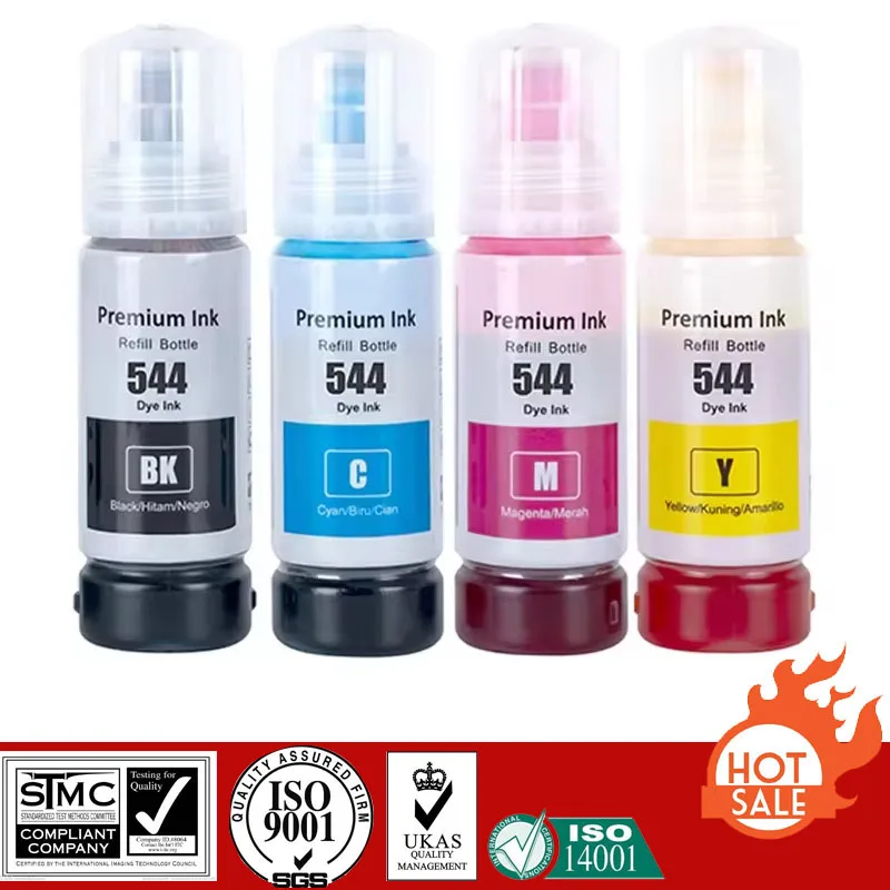 Compatible Refill Pigment Ink For E-554 E554, For Epson L4150/L4156/L4160/L4260/L4266/L6160/L6170/L6190/ L6191/L6260 Printer