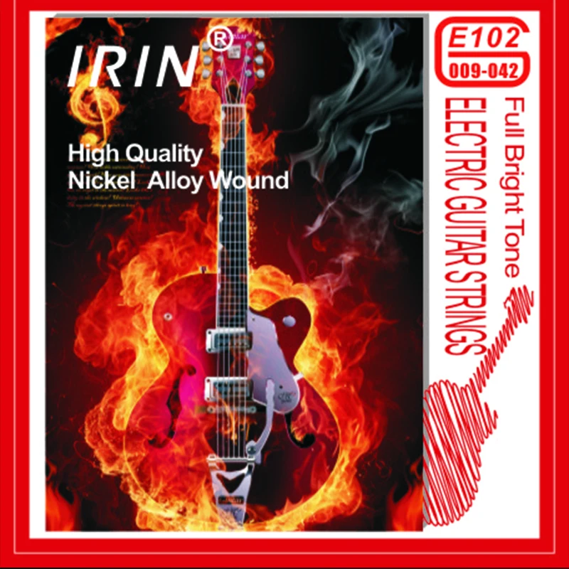 IRIN E-Gitarre Saiten Spielen Echte Heavy Metal Rock E100 E101 E102 E103 E104 E105 Nickel Wunde String Gitarre Teile Zubehör