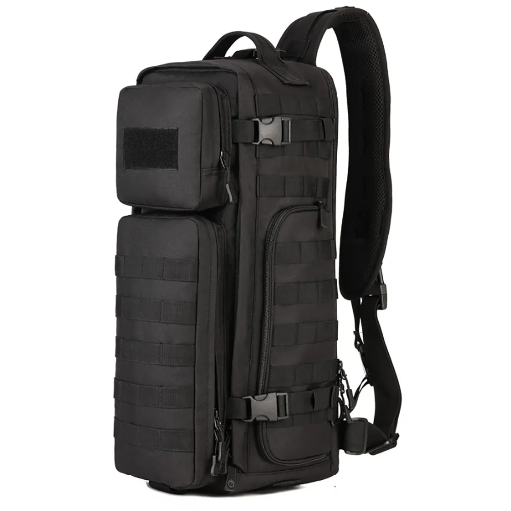 Imagem -02 - Bolsa de Ombro Militar de Nylon para Homens Mochila com Estilinete 1000d Mochila com Corpo Transversal Tendência de Viagem Mochila Masculina