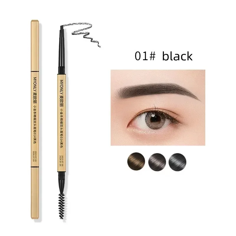 5 Colors Eyebrow Pencil Waterproof Tip Eyebrow Tattoo Pencil Cosmetic Long Lasting Natural Dark Brown Liquid Eye Brow Pen