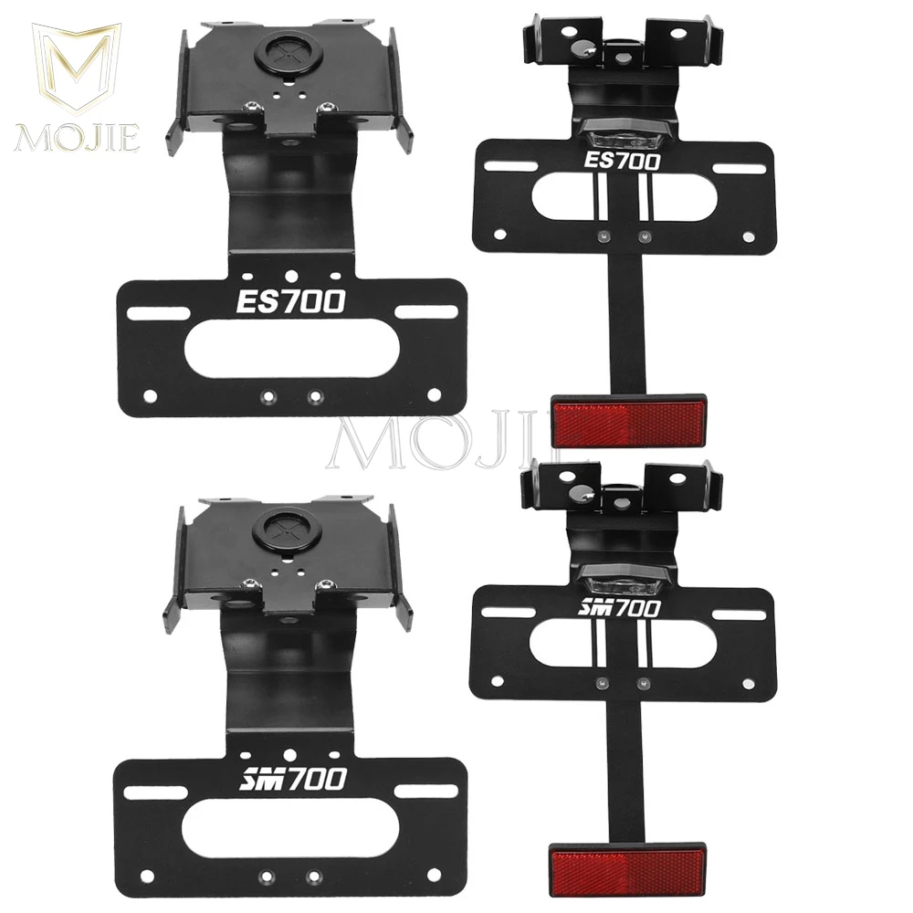 Motorcycle License Plate Holder Signal Lights Fender FOR GASGAS ES 700 ABS Gas Gas SM 700 ABS 2022 2023 2024 ES700 SM700 ABS