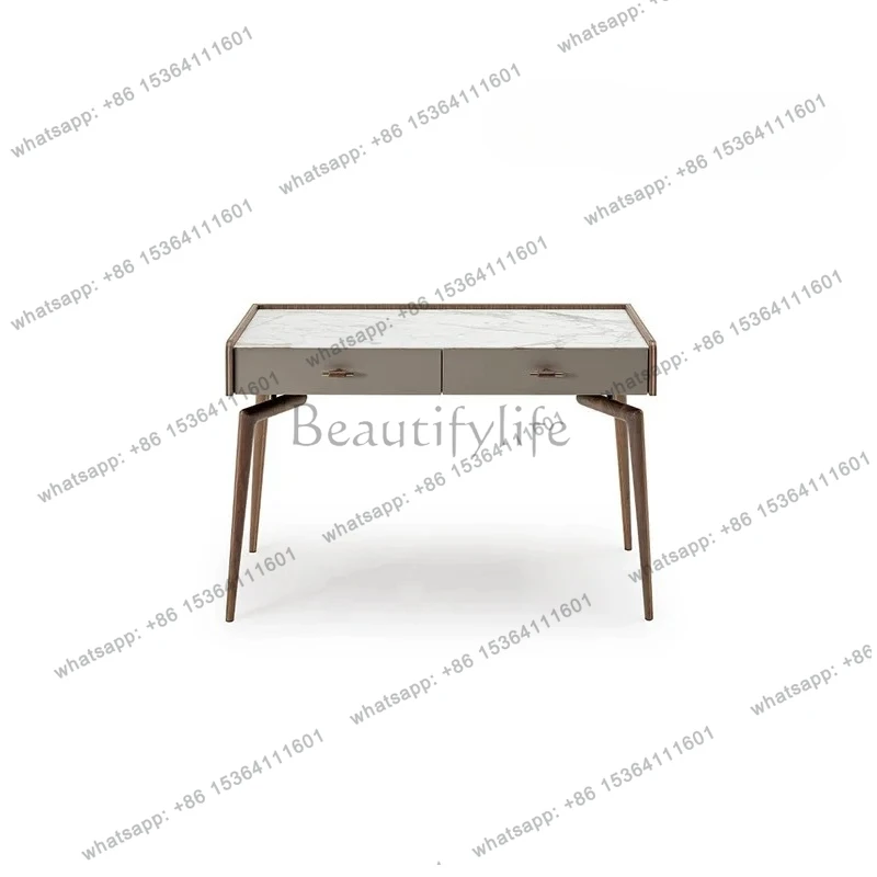 Italian Minimalist Vanity Table Storage Cabinet Integrated Design Simple Bedroom Vanity Table Advanced Vanity Table