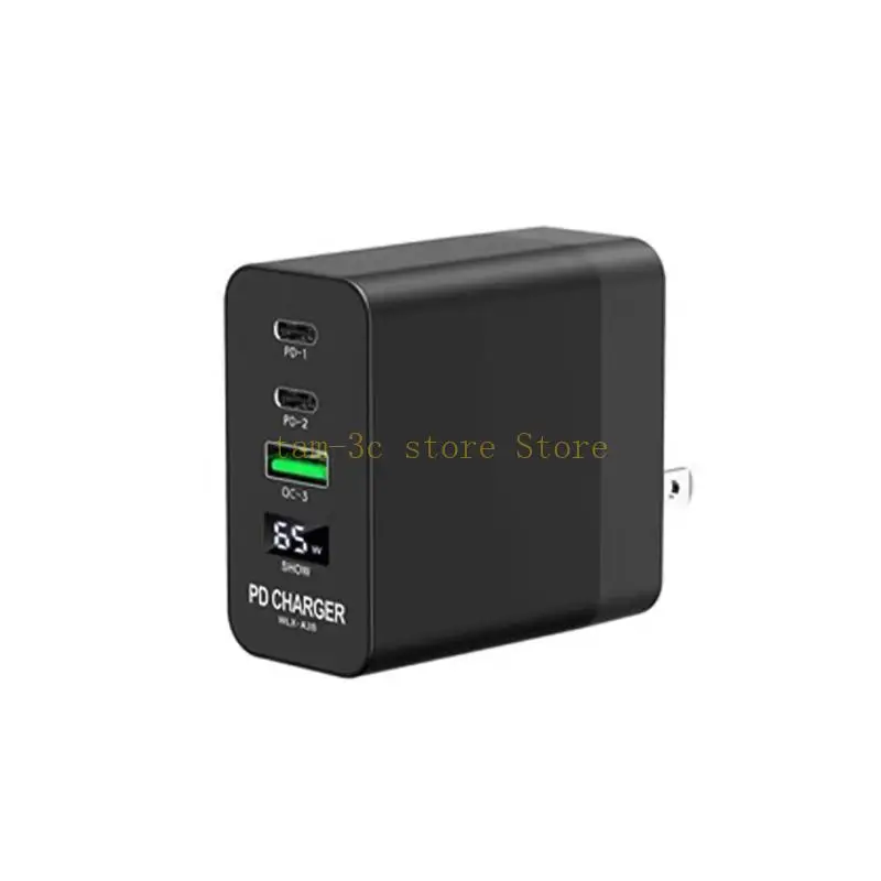 

65W 3 Port TypeC PD USB Adapters for Phone QC3.0 D0UA