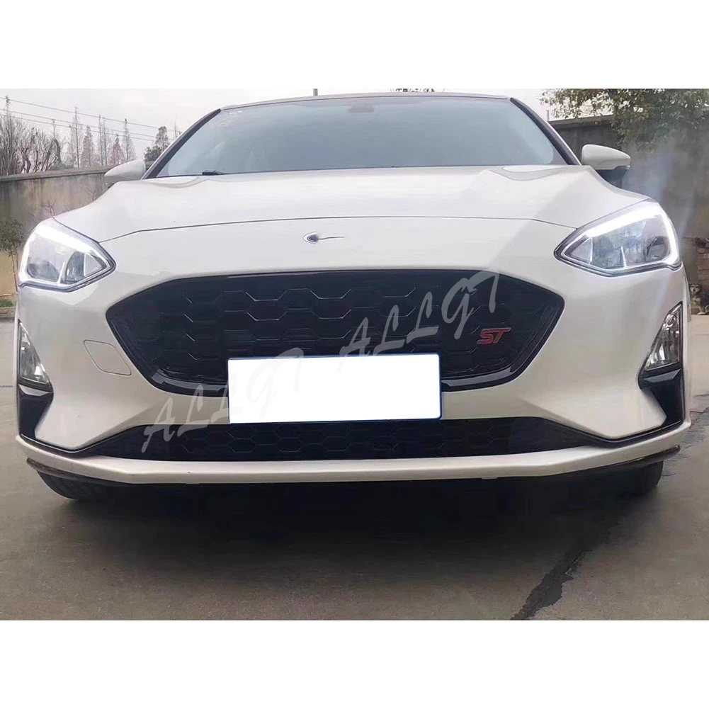Car Front & Lower Grille Bumper Grill Honeycomb For Ford Focus 2019 2020 2021 2022