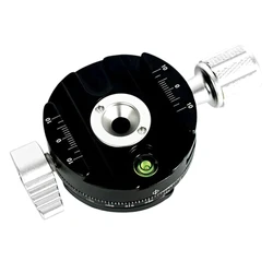 360 Degree Rotating Panorama Clamp DSLR Camera Quick Mount Adapter Quick Release Plate Black For Arca Swiss Point Cameras