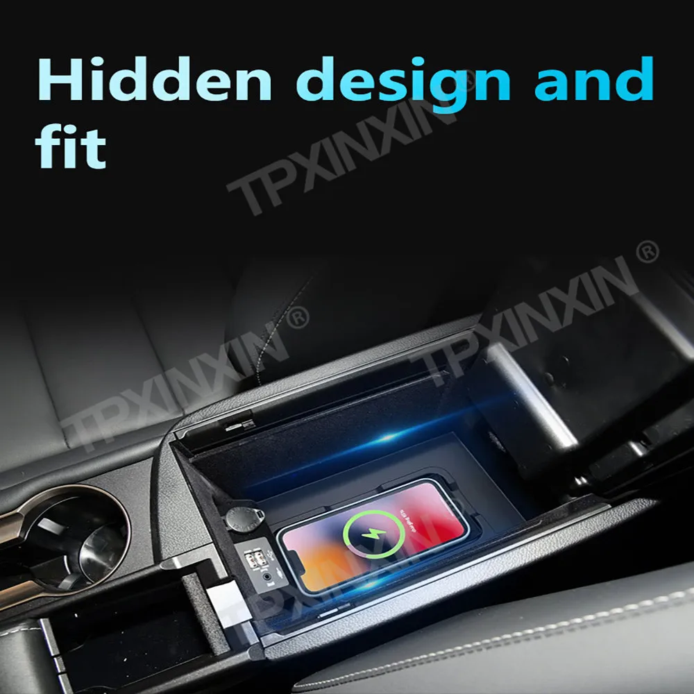 For Lexus NX 2014-2020 Quick QI Car Wireless Charger Fast Charging Intelligent Infrared Mobile Phone Dashboard