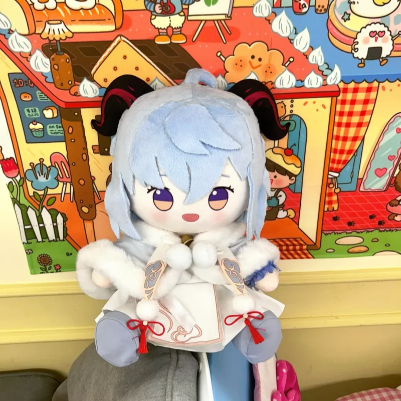 

Genshin Impact 40cm Anime Plush Doll Ganyu Cartoon Doll Soft Stuffed Kawaii Room Decor Cute Figure Kawaii'S Collected Toys Model