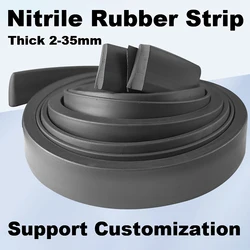 Nitrile Rubber NBR Flat Strip Shock Absorption And Buffering Marine Waterproof And Anti Slip Sealing Gasket Anti-Collision Tape