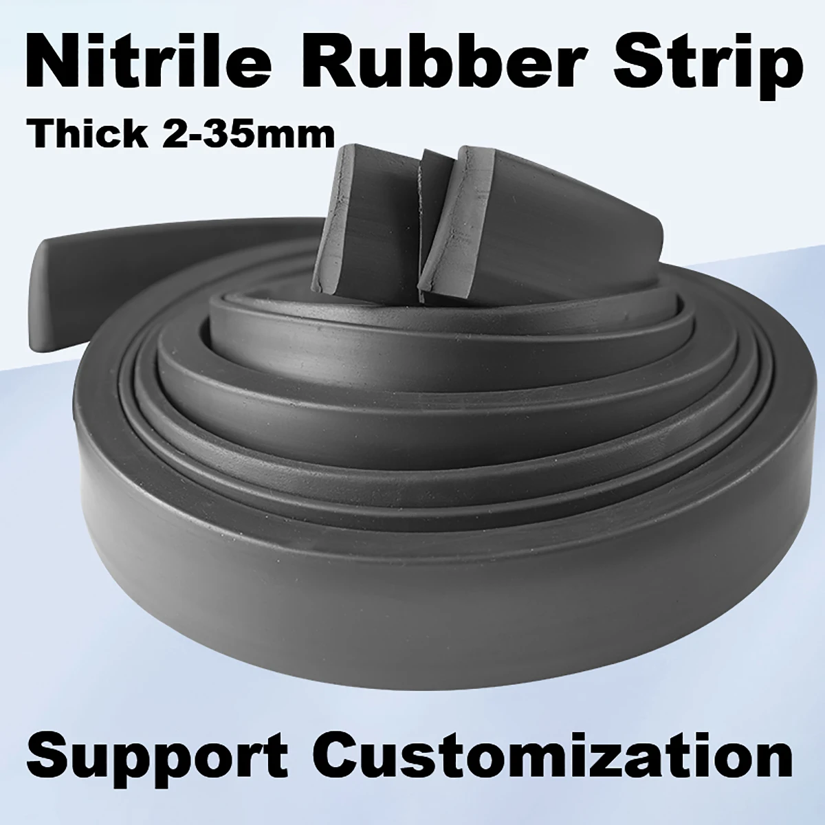 Nitrile Rubber NBR Flat Strip Shock Absorption And Buffering Marine Waterproof And Anti Slip Sealing Gasket Anti-Collision Tape