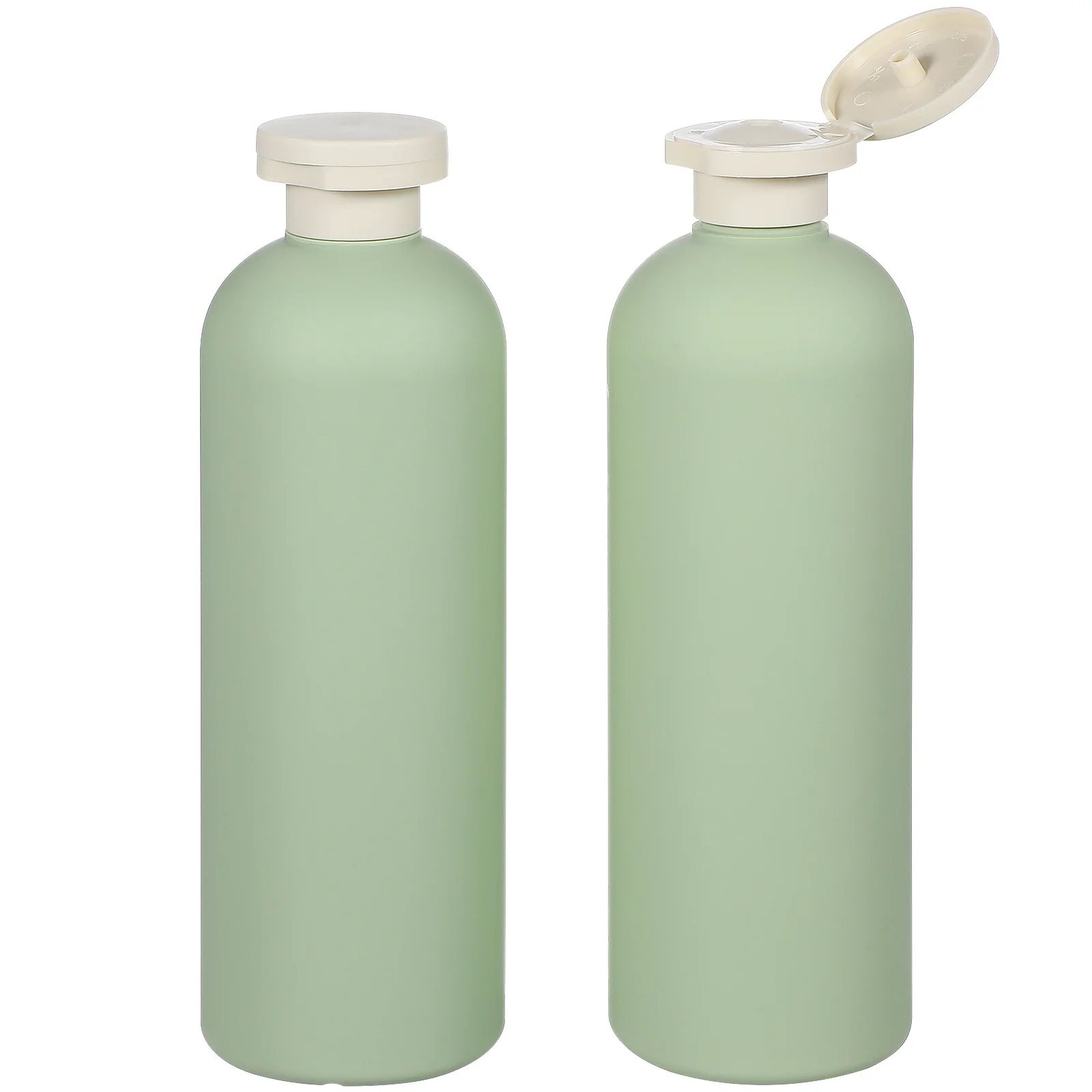 

2Pcs 400Ml Travel Squeeze Bottles Refillable Flip Top Lotion Containers Leakproof for Toiletries Shampoo Conditioner Outdoor Use