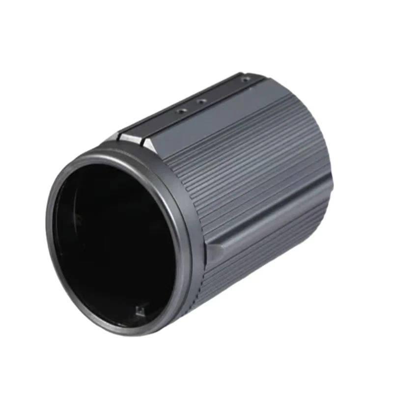 CNC Turning Mechanical Component Parts Anodized aluminum alloy gray irregular tubular components