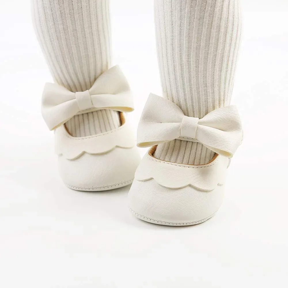 Chaussures plates à essence avec nœud papillon pour bébés filles, coordonnantes, tout-petit, premiers marcheurs, robe de princesse, Mary, 2024