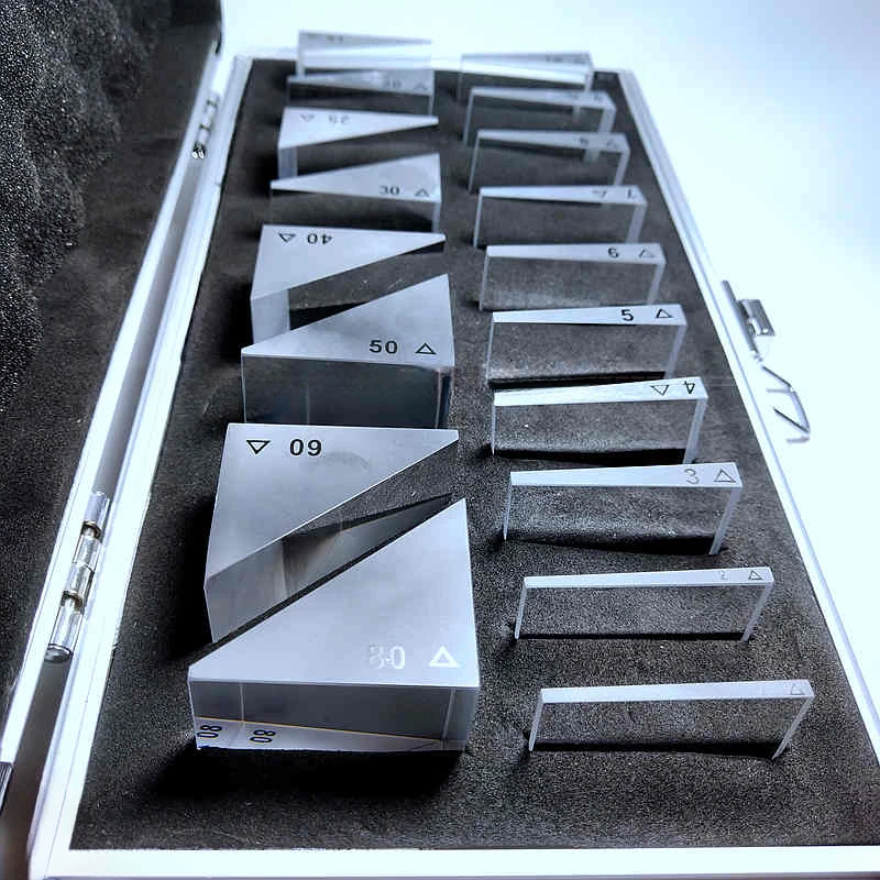 Optical K9 Glass Type Ophthalmic Instruments Loose Prism for Optometry Wedge Prisms High-precision 40mm Right-angle Prism