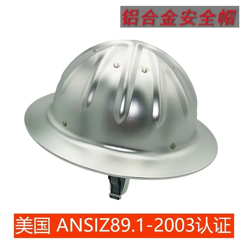 Aluminum Alloy Safety Helmet Hashimoto Protective Engineering Cap Durable Headgear for Construction Workers
