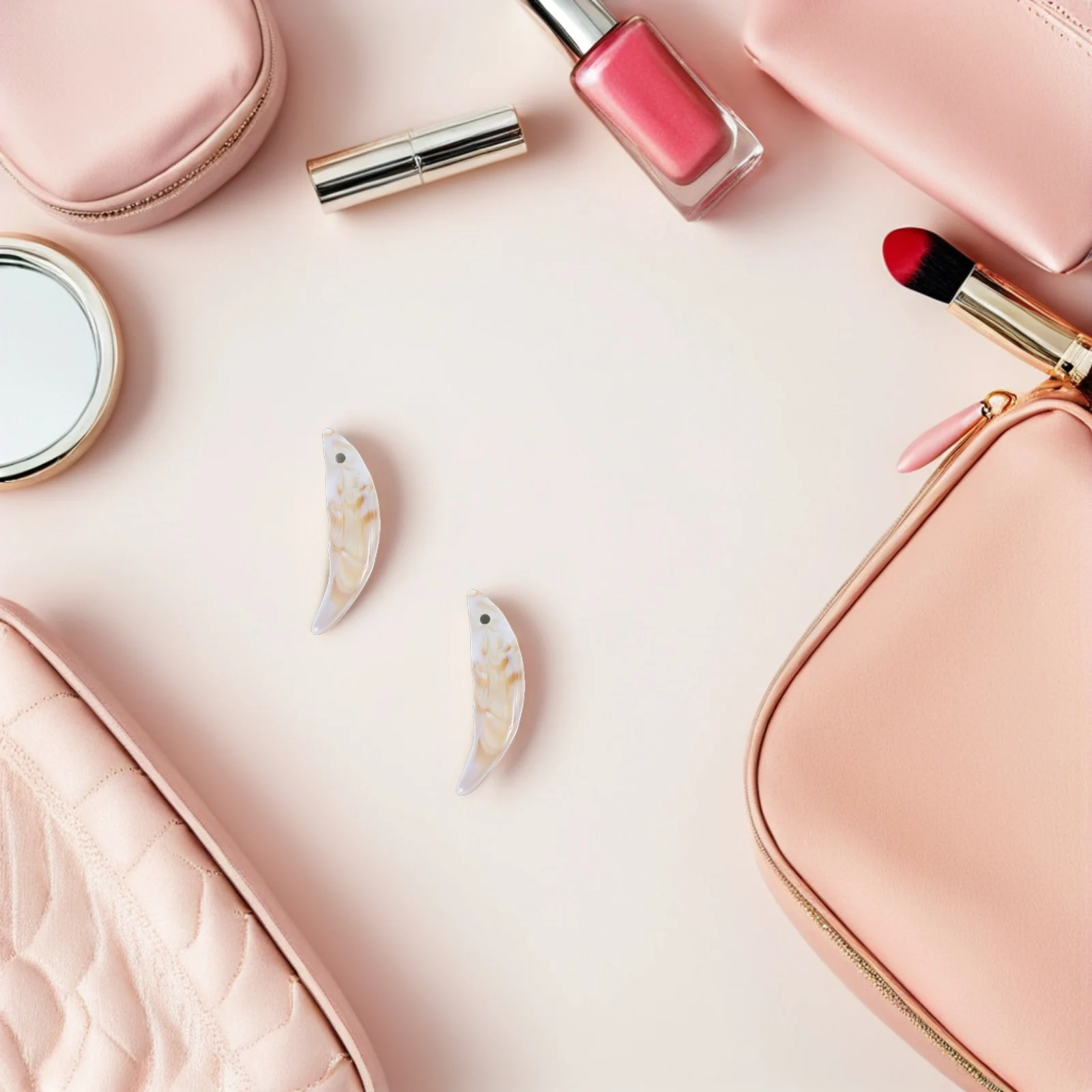 

50Pcs Plastic Wolf Teeth Pendants DIY Jewelry Charms for Crafts Necklaces Bracelets Keychains Festival Decorations Animal Fang