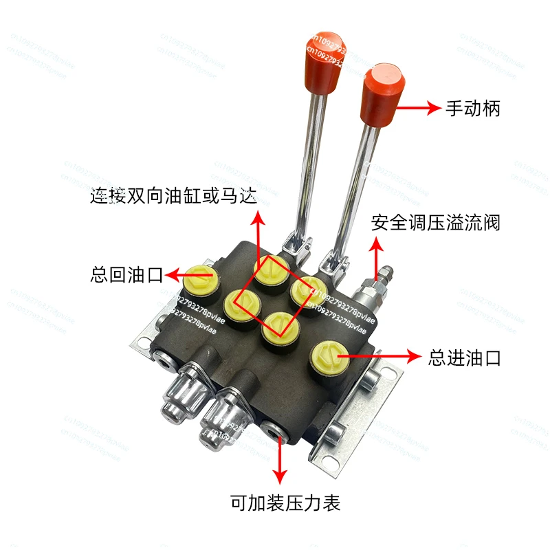 ZS-118 multi-way valve manual directional valve hydraulic distributor