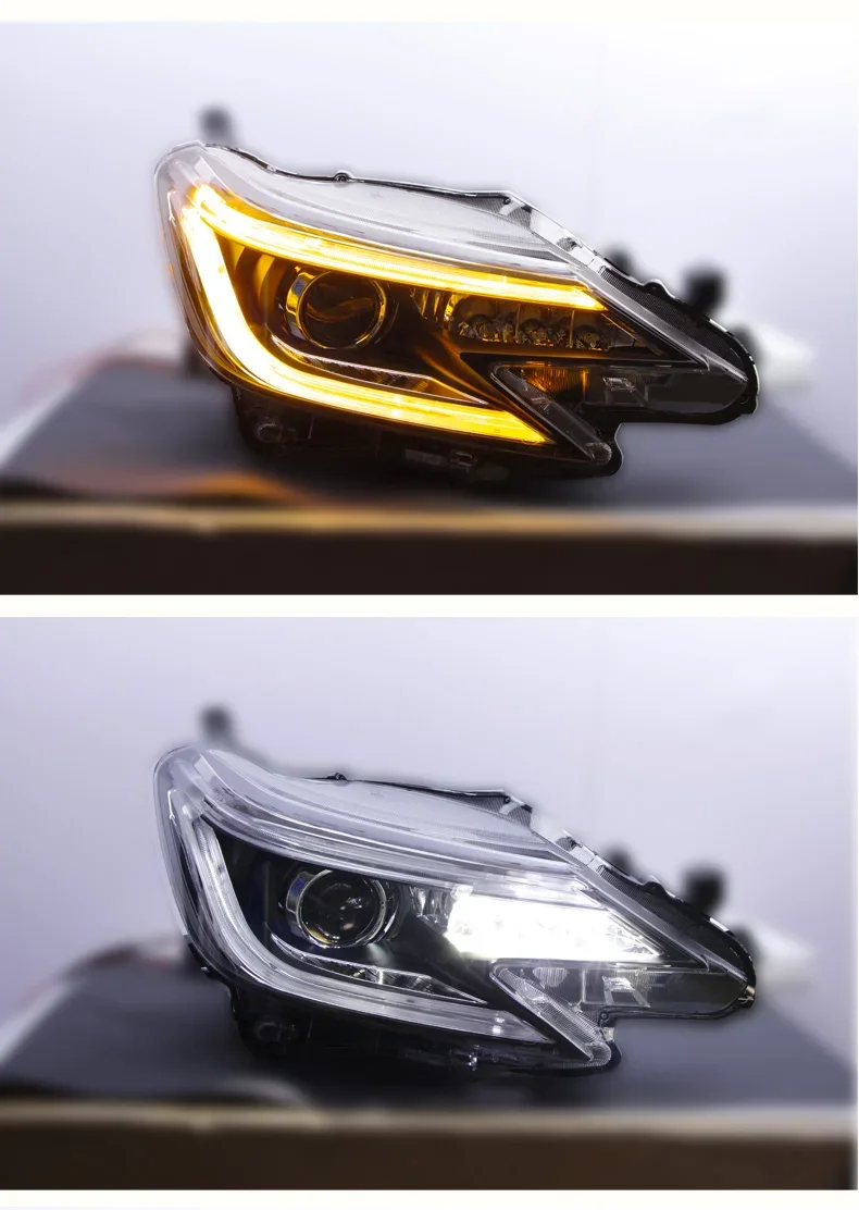 

LED Head Lamps For Toyota Reiz 13-19 Headlights LED DRL daytime running lamp turn signal Auto Accessories 2pcs