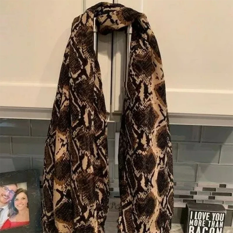 แบรนด์หรูผ้าพันคอเสือดาวพิมพ์ผ้าคลุมไหล่ Lady Wrap ขนาดใหญ่ Pashmina Hijab ผ้าพันคอ Bufanda Foulard ผ้าคลุมไหล่ 2025