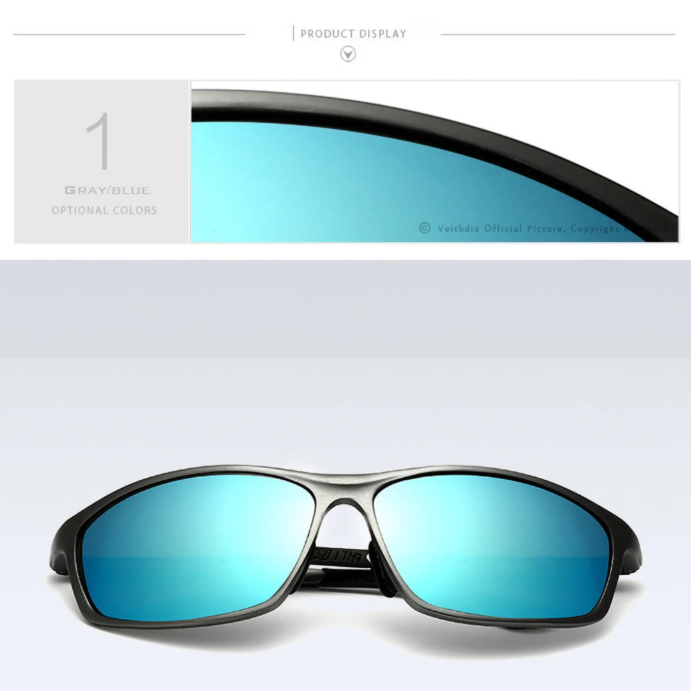 VEITHDIA Sonnenbrille Aluminium Männer Polarisierte UV400 Objektiv Sport Outdoor Fahren Brillen Zubehör Radfahren Gläser Für Männliche 6520 – Detail 14