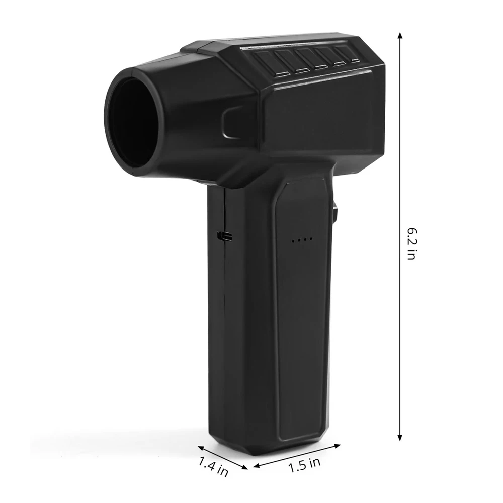 130000PM Blower Brushless Turbojet Fan Handheld Mini Dust Collector High Speed Dust Gun Cleaning Violent Fan Home Power Tool New
