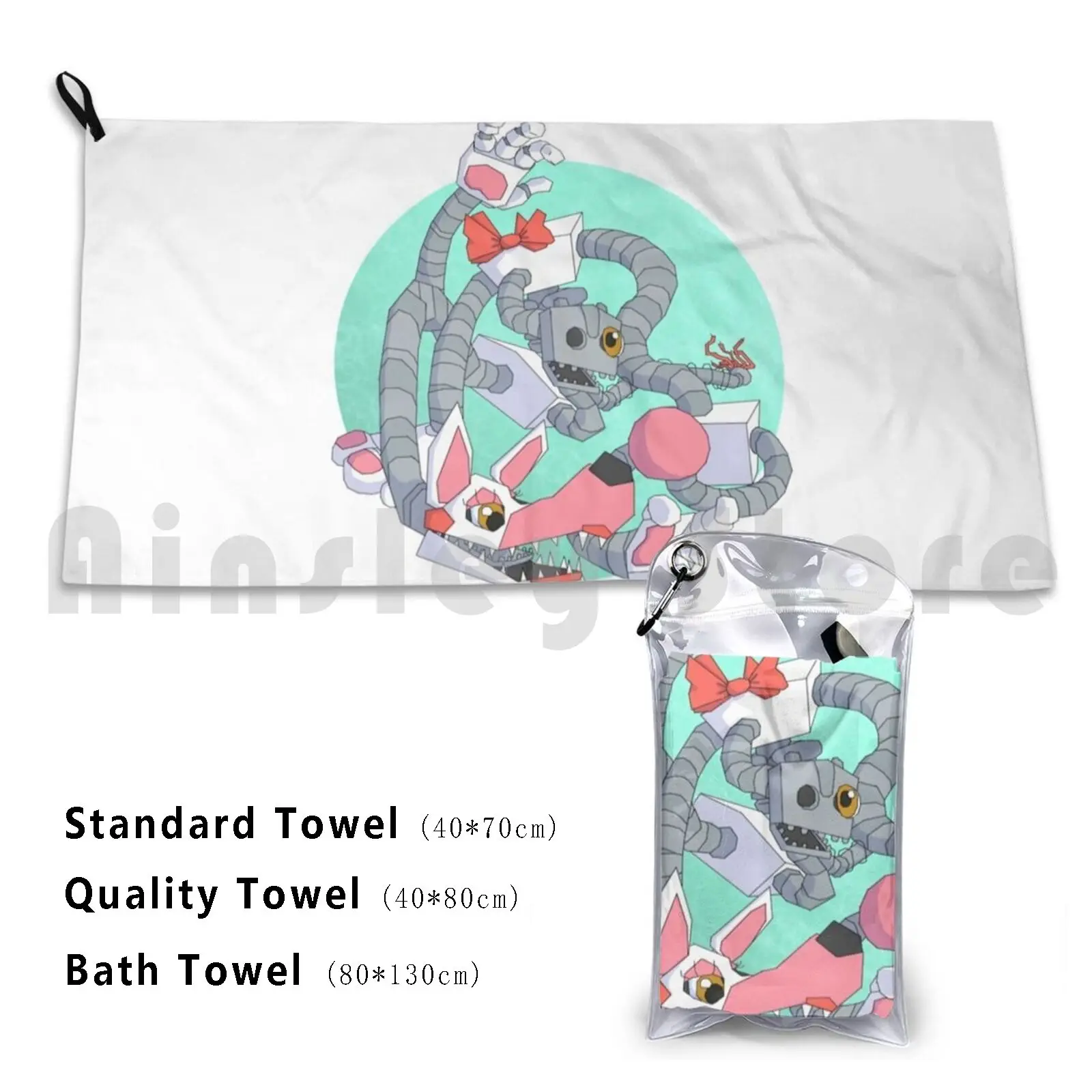 Tangled Mangle Bath Towel Beach Cushion Mangle Fnaf Five Nights At Funtime Foxy Toy Foxy