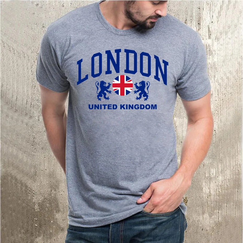 

Vintage London Great UK United Kingdom England O-Neck Classic T Shirt Men Casual Short Sleeve Tee Top Harajuku Streetwear TShirt