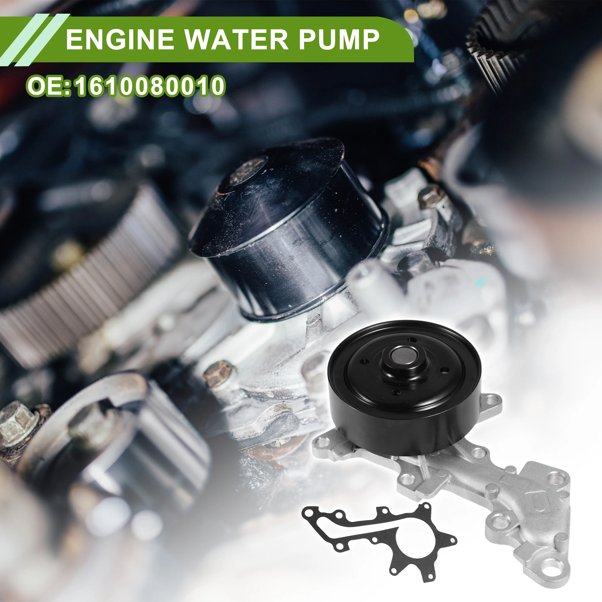 

UXCELL Engine Water Pump for Toyota Corolla 2008-2014 No.1610080010 Cooling Water Pump