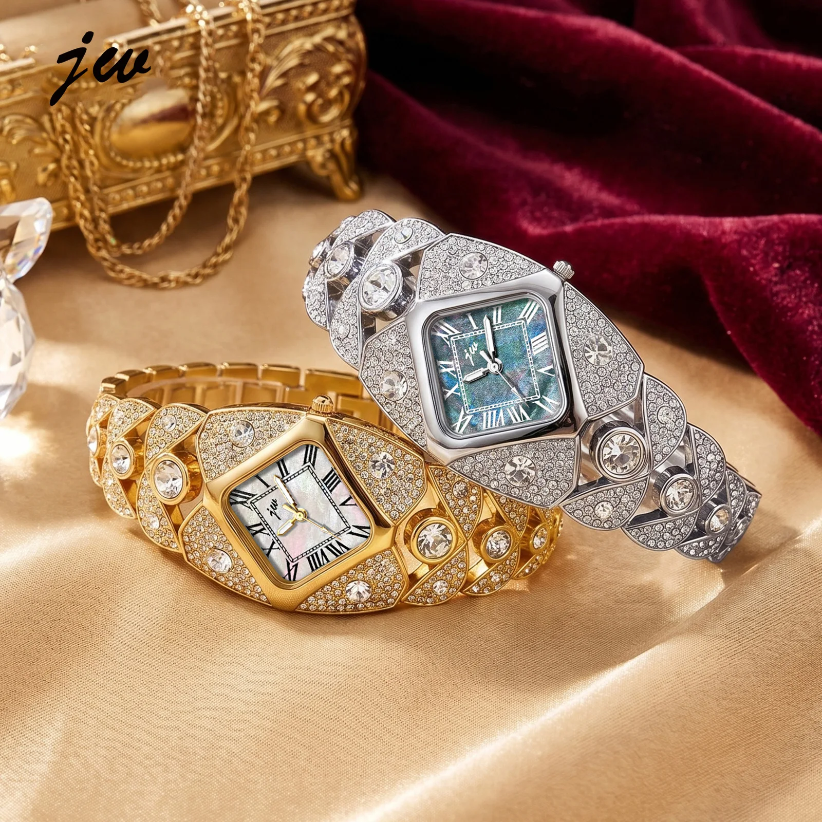YFY diamond-encrusted light luxury bracelet niche quartz women's watch