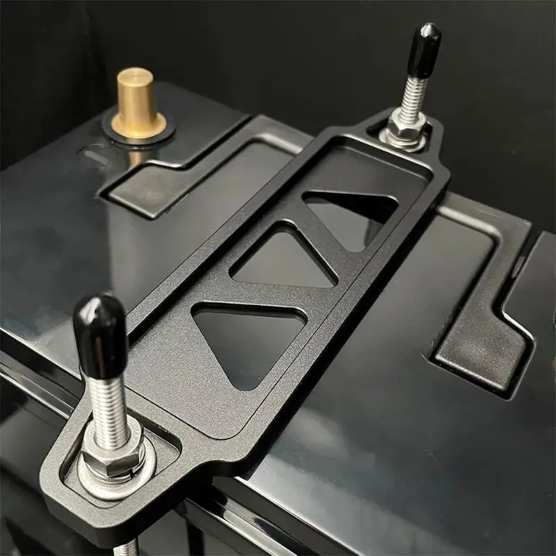 218mm / 190mm Aluminum Universal Battery Auto Battery Tie Down Mount Holder Bracket Kit Brace Bar For Civic EK EG