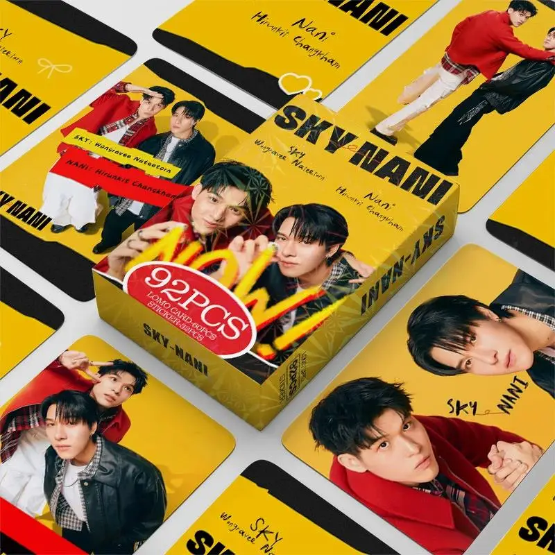 92PCS Sky Nani Collectible Lomo Cards Set Thai Drama High School Frenemy HD Photo Entertainment Gift for Fans