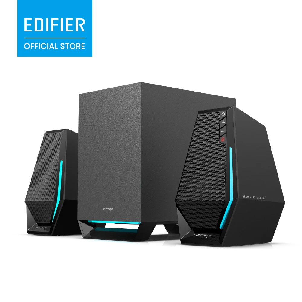 Image of HECATE G1500 MAX 2.1 Gaming-Lautsprecher 60W Spitzenleistung 4-Zoll-Subwoofer RGB Bluetooth 5.3 USB AUX Mehrere Klangmodi für PC Desktop