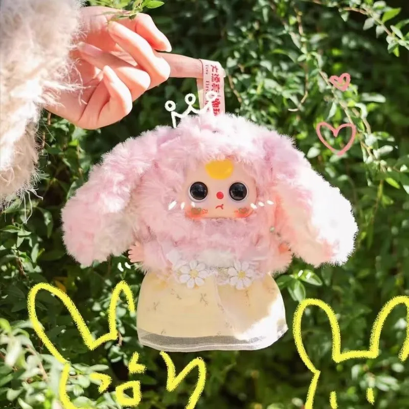 New Genuine Baby Three Cutie Series Plush Blind Box Vinyl Bag Pendant Kawaii Doll Fashion Play Toy Decoration Doll Birthday Gift