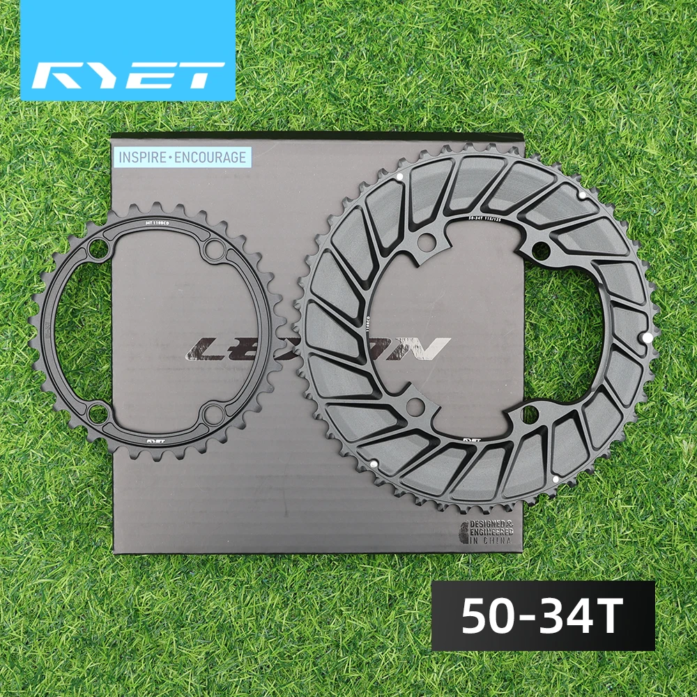 RYET 110BCD チェーンリング 2X 50-54T 7075 合金 155 グラムシマノ