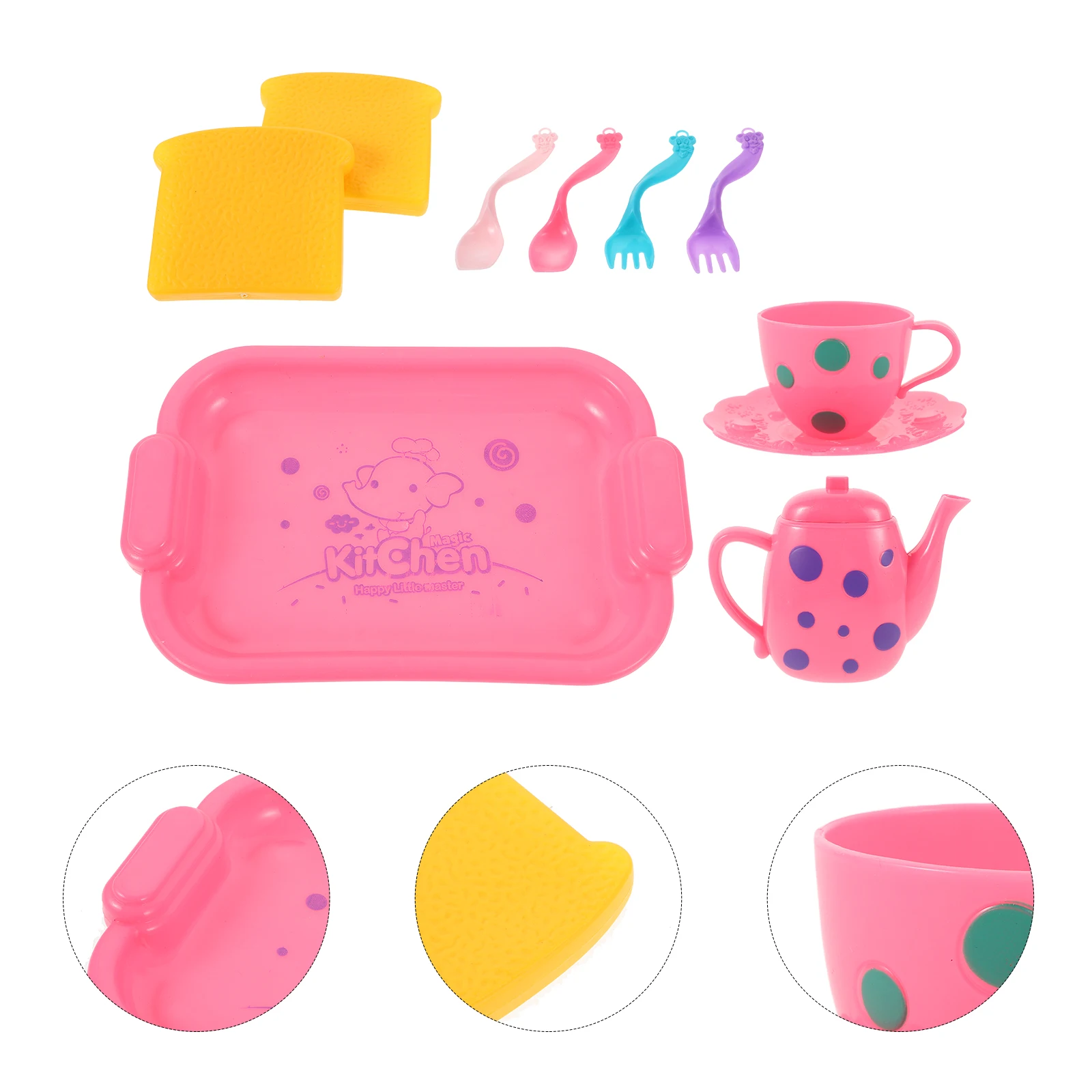 Giocattoli da cucina per bambini I bambini giocano fingono di utensili da cucina in plastica Utensili per bambini
