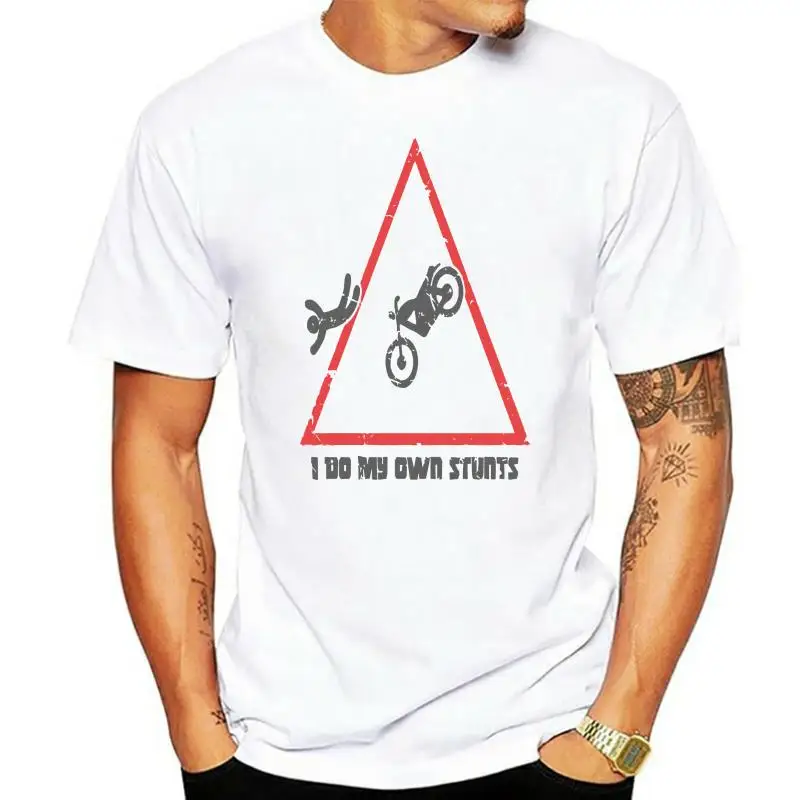 Motocross - I Do My Own Stunts - Mens T-Shirt 2023 Fashion Men T-Shirt Casual Short Sleeve For Men Clothing Summer