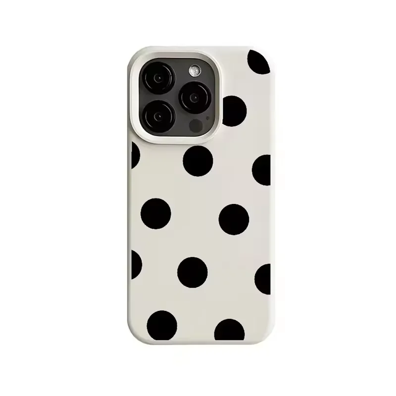 Minimalism Full Screen Somple Polka Dots Pattern Phone Case 