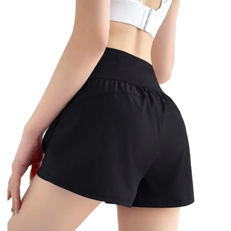 Tennis Shorts Women Pockets Skort Breathable High Waist  Shorts Female Sport Yoga Running Sports Golf Solid Color Short