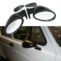 A Pair Racing California Universal Custom Retro Door Wing Side Mirror Classic Fiat Vitaloni PAIR Rearview Mirrors