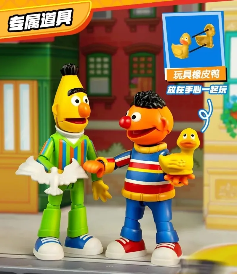 BLOKEES Sesamstraße Bausteine Big Bird Monster Bert Bewegliche Figuren Cookie Ernie Elmo Spielzeugmodell Zusammenbaubares Geschenk – Detail 8